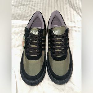 BRAND NEW MEN'S HYBRID GREEN LABEL RUSTIC BLACK/GREEN SHOES SNEAKERS SIZE 12